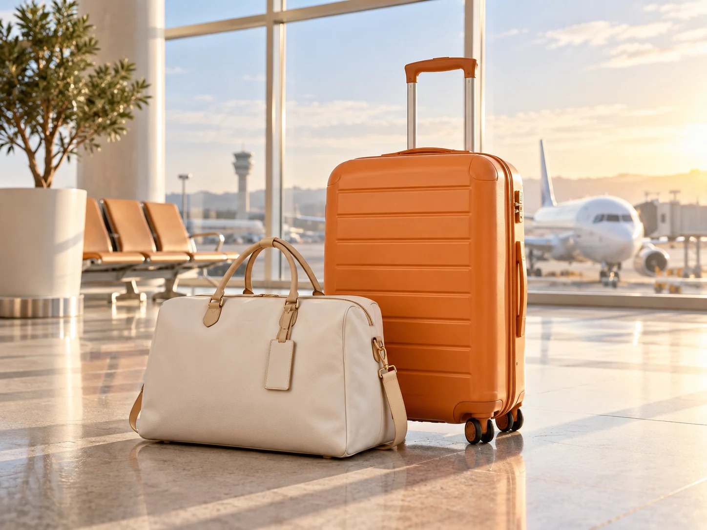 Travel luggage prepared for a journey